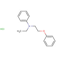 79084-84-7 N-ethyl-N-(2-phenoxyethyl)aniline;hydrochloride chemical structure