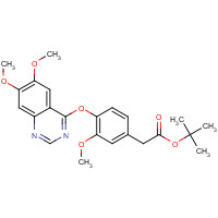 1374784-94-7 tert-butyl 2-[4-(6,7-dimethoxyquinazolin-4-yl)oxy-3-methoxyphenyl]acetate chemical structure