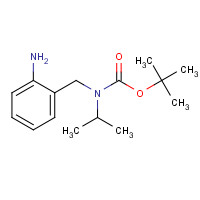338990-67-3 tert-butyl N-[(2-aminophenyl)methyl]-N-propan-2-ylcarbamate chemical structure