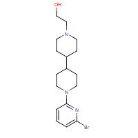 1312464-50-8 2-[4-[1-(6-bromopyridin-2-yl)piperidin-4-yl]piperidin-1-yl]ethanol chemical structure
