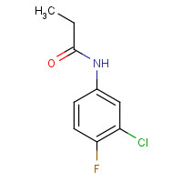 24109-05-5 N-(3-chloro-4-fluorophenyl)propanamide chemical structure