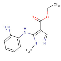 749226-94-6 ethyl 5-(2-aminoanilino)-1-methylpyrazole-4-carboxylate chemical structure
