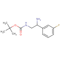 943325-30-2 tert-butyl N-[2-amino-2-(3-fluorophenyl)ethyl]carbamate chemical structure