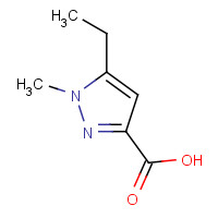 165744-15-0 5-ethyl-1-methylpyrazole-3-carboxylic acid chemical structure