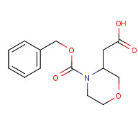 885273-93-8 2-(4-phenylmethoxycarbonylmorpholin-3-yl)acetic acid chemical structure