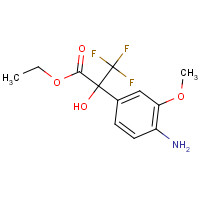 254732-50-8 ethyl 2-(4-amino-3-methoxyphenyl)-3,3,3-trifluoro-2-hydroxypropanoate chemical structure