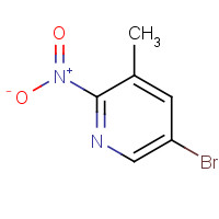 114042-02-3 5-bromo-3-methyl-2-nitropyridine chemical structure