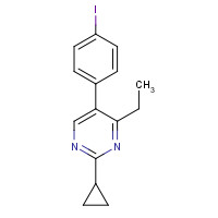 918422-46-5 2-cyclopropyl-4-ethyl-5-(4-iodophenyl)pyrimidine chemical structure
