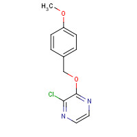 1025468-40-9 2-chloro-3-[(4-methoxyphenyl)methoxy]pyrazine chemical structure