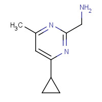 1269429-27-7 (4-cyclopropyl-6-methylpyrimidin-2-yl)methanamine chemical structure
