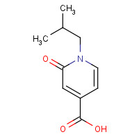 952511-66-9 1-(2-methylpropyl)-2-oxopyridine-4-carboxylic acid chemical structure