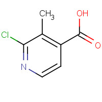 133928-73-1 2-chloro-3-methylpyridine-4-carboxylic acid chemical structure