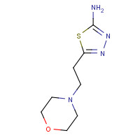 14068-83-8 5-(2-morpholin-4-ylethyl)-1,3,4-thiadiazol-2-amine chemical structure