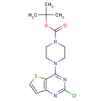 1197237-53-8 tert-butyl 4-(2-chlorothieno[3,2-d]pyrimidin-4-yl)piperazine-1-carboxylate chemical structure