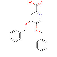 112334-46-0 4,5-bis(phenylmethoxy)pyridine-2-carboxylic acid chemical structure