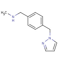 892502-08-8 N-methyl-1-[4-(pyrazol-1-ylmethyl)phenyl]methanamine chemical structure