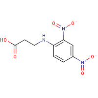 3185-97-5 3-(2,4-dinitroanilino)propanoic acid chemical structure