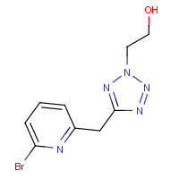 1093880-83-1 2-[5-[(6-bromopyridin-2-yl)methyl]tetrazol-2-yl]ethanol chemical structure