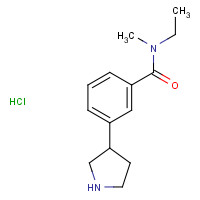 1223748-27-3 N-ethyl-N-methyl-3-pyrrolidin-3-ylbenzamide;hydrochloride chemical structure