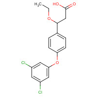 1202575-40-3 3-[4-(3,5-dichlorophenoxy)phenyl]-3-ethoxypropanoic acid chemical structure