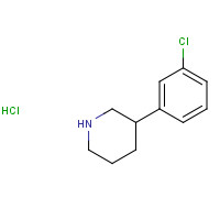1187172-76-4 3-(3-chlorophenyl)piperidine;hydrochloride chemical structure