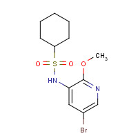 1086063-50-4 N-(5-bromo-2-methoxypyridin-3-yl)cyclohexanesulfonamide chemical structure