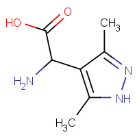 67809-62-5 2-amino-2-(3,5-dimethyl-1H-pyrazol-4-yl)acetic acid chemical structure