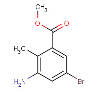 1000342-11-9 methyl 3-amino-5-bromo-2-methylbenzoate chemical structure