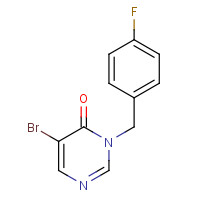 960298-21-9 5-bromo-3-[(4-fluorophenyl)methyl]pyrimidin-4-one chemical structure