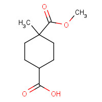 1056639-33-8 4-methoxycarbonyl-4-methylcyclohexane-1-carboxylic acid chemical structure