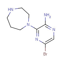 893612-22-1 5-bromo-3-(1,4-diazepan-1-yl)pyrazin-2-amine chemical structure