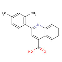 5466-33-1 2-(2,4-dimethylphenyl)quinoline-4-carboxylic acid chemical structure
