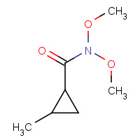 255864-56-3 N,N-dimethoxy-2-methylcyclopropane-1-carboxamide chemical structure