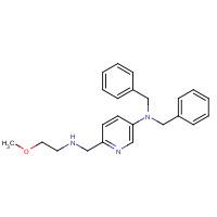 1419604-23-1 N,N-dibenzyl-6-[(2-methoxyethylamino)methyl]pyridin-3-amine chemical structure