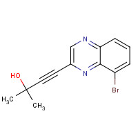 1092500-76-9 4-(8-bromoquinoxalin-2-yl)-2-methylbut-3-yn-2-ol chemical structure