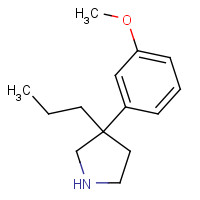 49801-75-4 3-(3-methoxyphenyl)-3-propylpyrrolidine chemical structure