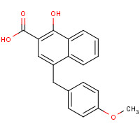 1350968-88-5 1-hydroxy-4-[(4-methoxyphenyl)methyl]naphthalene-2-carboxylic acid chemical structure