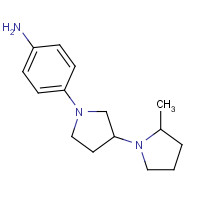 1239012-89-5 4-[3-(2-methylpyrrolidin-1-yl)pyrrolidin-1-yl]aniline chemical structure