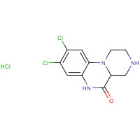75704-24-4 8,9-dichloro-1,2,3,4,4a,6-hexahydropyrazino[1,2-a]quinoxalin-5-one;hydrochloride chemical structure