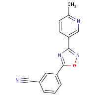 1033724-01-4 3-[3-(6-methylpyridin-3-yl)-1,2,4-oxadiazol-5-yl]benzonitrile chemical structure