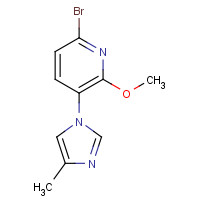 1123194-98-8 6-bromo-2-methoxy-3-(4-methylimidazol-1-yl)pyridine chemical structure