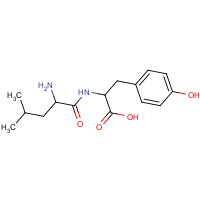 19659-00-8 2-[(2-amino-4-methylpentanoyl)amino]-3-(4-hydroxyphenyl)propanoic acid chemical structure
