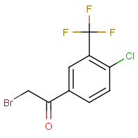 630404-09-0 2-bromo-1-[4-chloro-3-(trifluoromethyl)phenyl]ethanone chemical structure