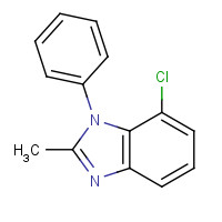35873-86-0 7-chloro-2-methyl-1-phenylbenzimidazole chemical structure