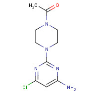 111009-94-0 1-[4-(4-amino-6-chloropyrimidin-2-yl)piperazin-1-yl]ethanone chemical structure