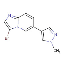 1205744-41-7 3-bromo-6-(1-methylpyrazol-4-yl)imidazo[1,2-a]pyridine chemical structure
