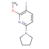 1228666-06-5 3-iodo-2-methoxy-6-pyrrolidin-1-ylpyridine chemical structure