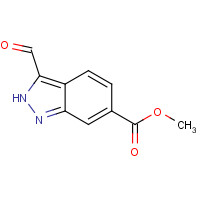 885518-86-5 methyl 3-formyl-2H-indazole-6-carboxylate chemical structure