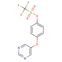 1363438-29-2 (4-pyrimidin-5-yloxyphenyl) trifluoromethanesulfonate chemical structure