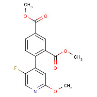 1142232-39-0 dimethyl 4-(5-fluoro-2-methoxypyridin-4-yl)benzene-1,3-dicarboxylate chemical structure